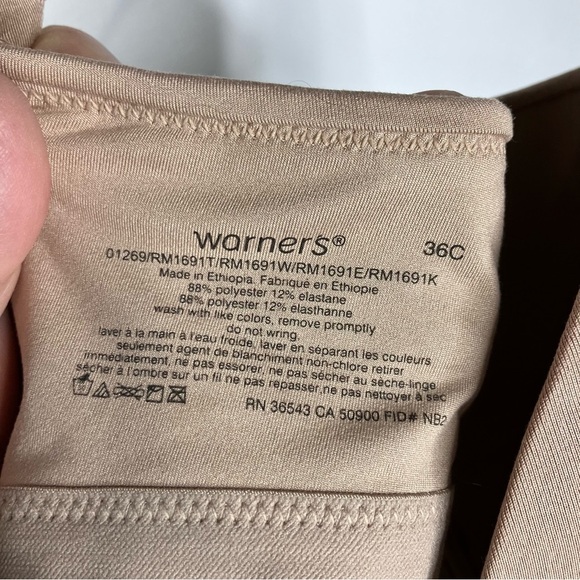 Warners Cloud 9 wire free bra comfort bra size 36C - Picture 2 of 4